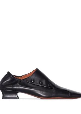 Manu Atelier лоферы Duck с квадратным носком