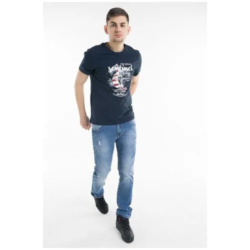 Джинсы с жатым эффектом BAON B808001 Голубой 32