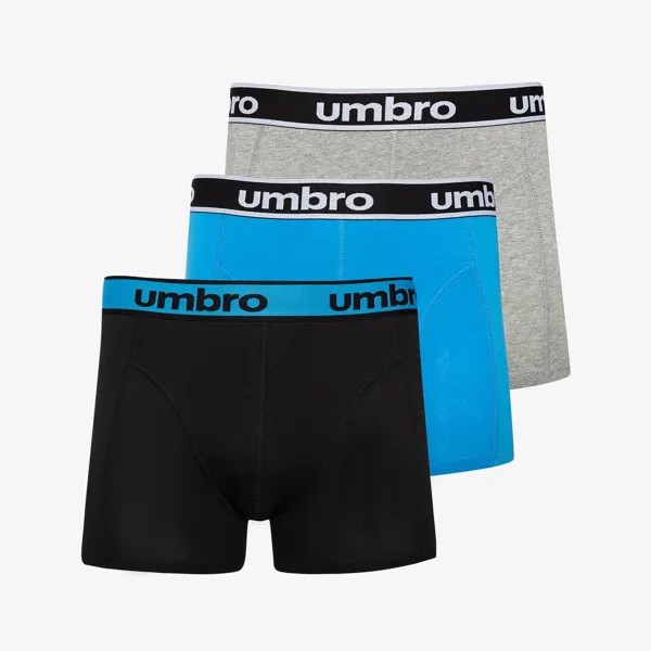 Трусы-боксеры Umbro Rainow, черный / синий / серый