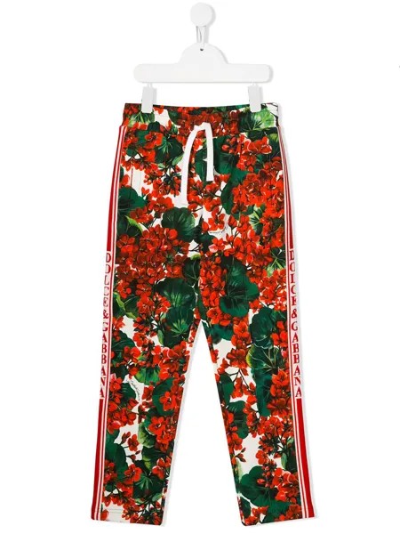 Dolce & Gabbana Kids спортивные брюки с принтом Portofino