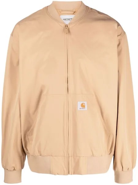Carhartt WIP бомбер с нашивкой-логотипом, коричневый