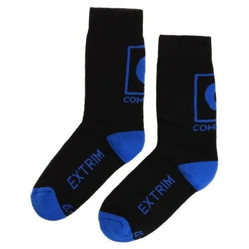 Носки  унисекс Comfort, размер 35-37, синий, черный