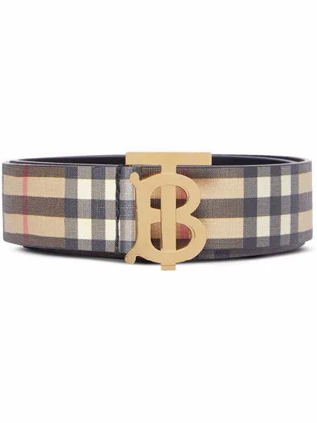 Burberry ремень в клетку Vintage Check с монограммой