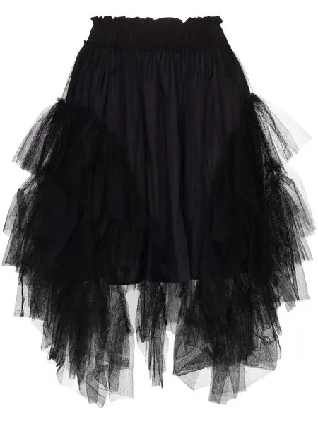 Simone Rocha пышная юбка асимметричного кроя с оборками