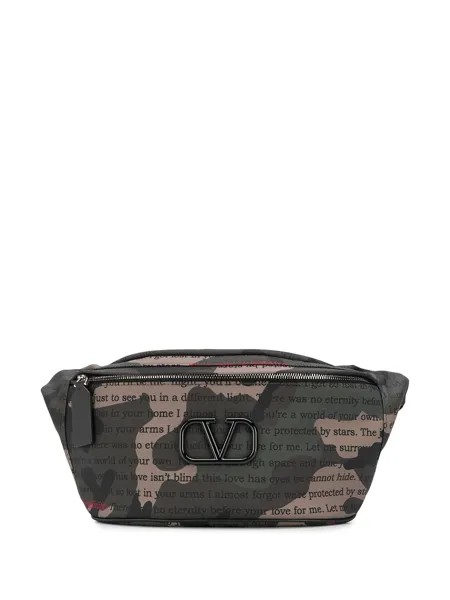 Valentino Garavani поясная сумка с логотипом VLogo