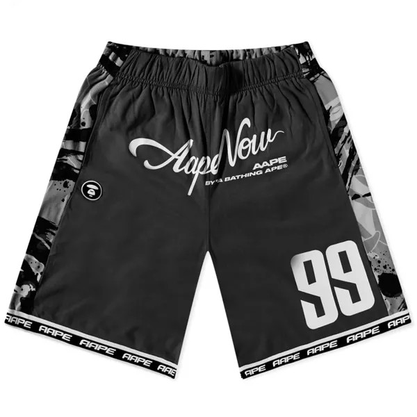 Двусторонние шорты AAPE Dope Mesh Monogram, черный