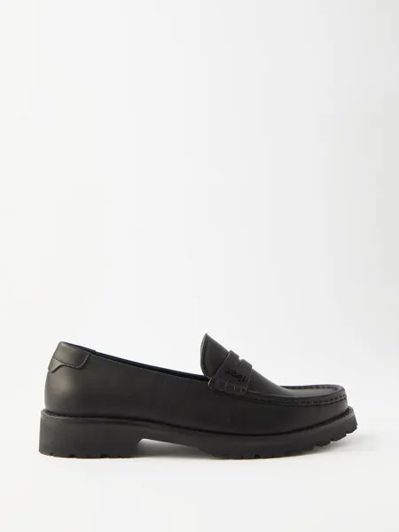 Le loafer кожаные лоферы с логотипом ysl Saint Laurent, черный