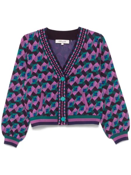 DVF Diane von Furstenberg кардиган Bryant, фиолетовый