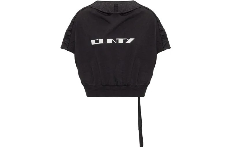Укороченный топ женский черный Rick Owens Drkshdw