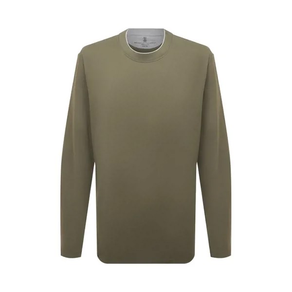 Хлопковый лонгслив Brunello Cucinelli