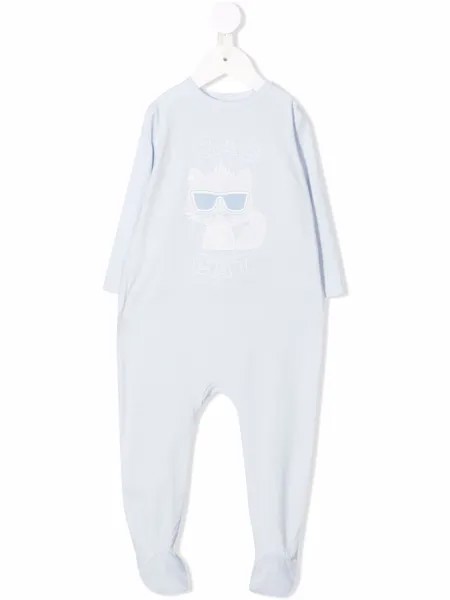 Karl Lagerfeld Kids пижама с принтом Bad Cat