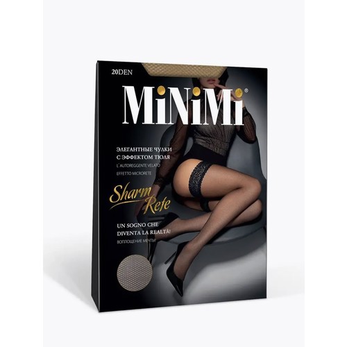 Чулки MiNiMi, 20 den, размер S-M, бежевый