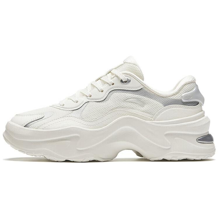 Кроссовки ANTA Chunky Sneakers Women's Low-top Ivory White/silver, слоновая кость