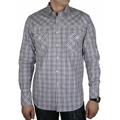 Рубашка Maestro, размер 46/M/170-176/40 ворот, лиловый