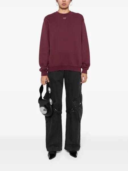 Худи с вышитым логотипом Arrows Off-White, красный