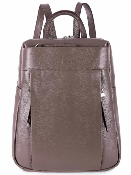 Рюкзак женский D.Vero 2761 коричнево-серый, 31х8х23 см