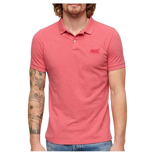 Поло Superdry Classic Pique, розовый