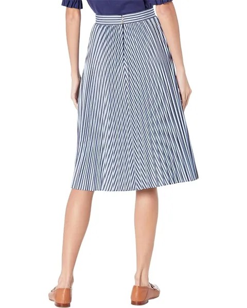 Юбка Kate Spade New York Pastry Stripe Pleated Skirt, цвет Citrine Blue