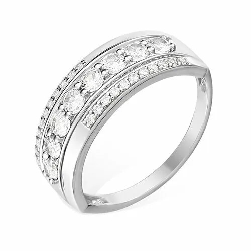 Кольцо Яхонт, серебро, 925 проба, фианит, размер 20, бесцветный