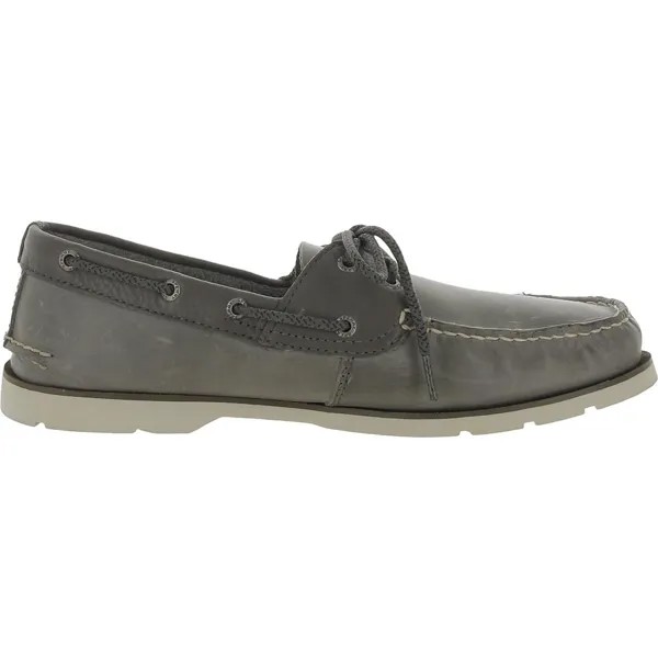 Мужские кожаные топсайдеры Sperry, серый