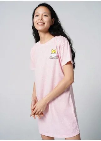 Сорочка ТВОЕ, размер M, светло-розовый меланж