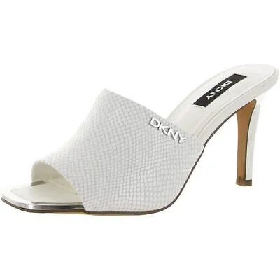 DKNY Женские белые лакированные туфли-мюли Bronx 6,5 средний (B,M) BHFO 5113