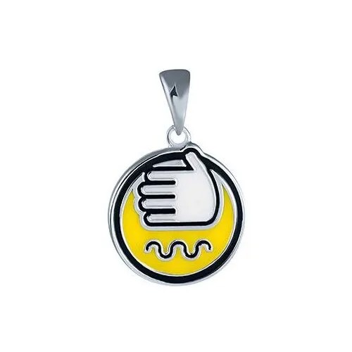 Подвеска с эмалью из серебра OP00999A-PD-ENAM-001-WG JV