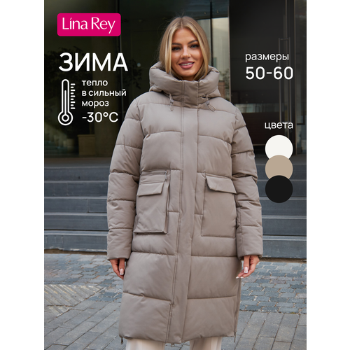 Куртка LINA REY Большие размеры, размер 50, бежевый38