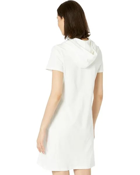 Платье DKNY Short Sleeve Hoodie Tee Dress, цвет Ivory/Black