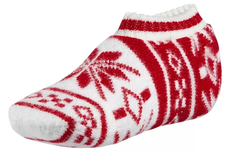 Женские уютные праздничные носки-тапочки Northeast Outfitters большого размера со снежинками
