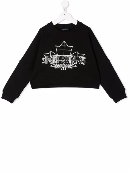 Dsquared2 Kids укороченная толстовка с надписью