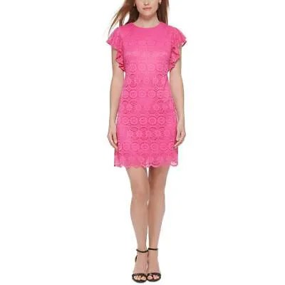 Женское кружевное мини-платье-футляр с развевающимися рукавами Jessica Howard Petites BHFO 1020