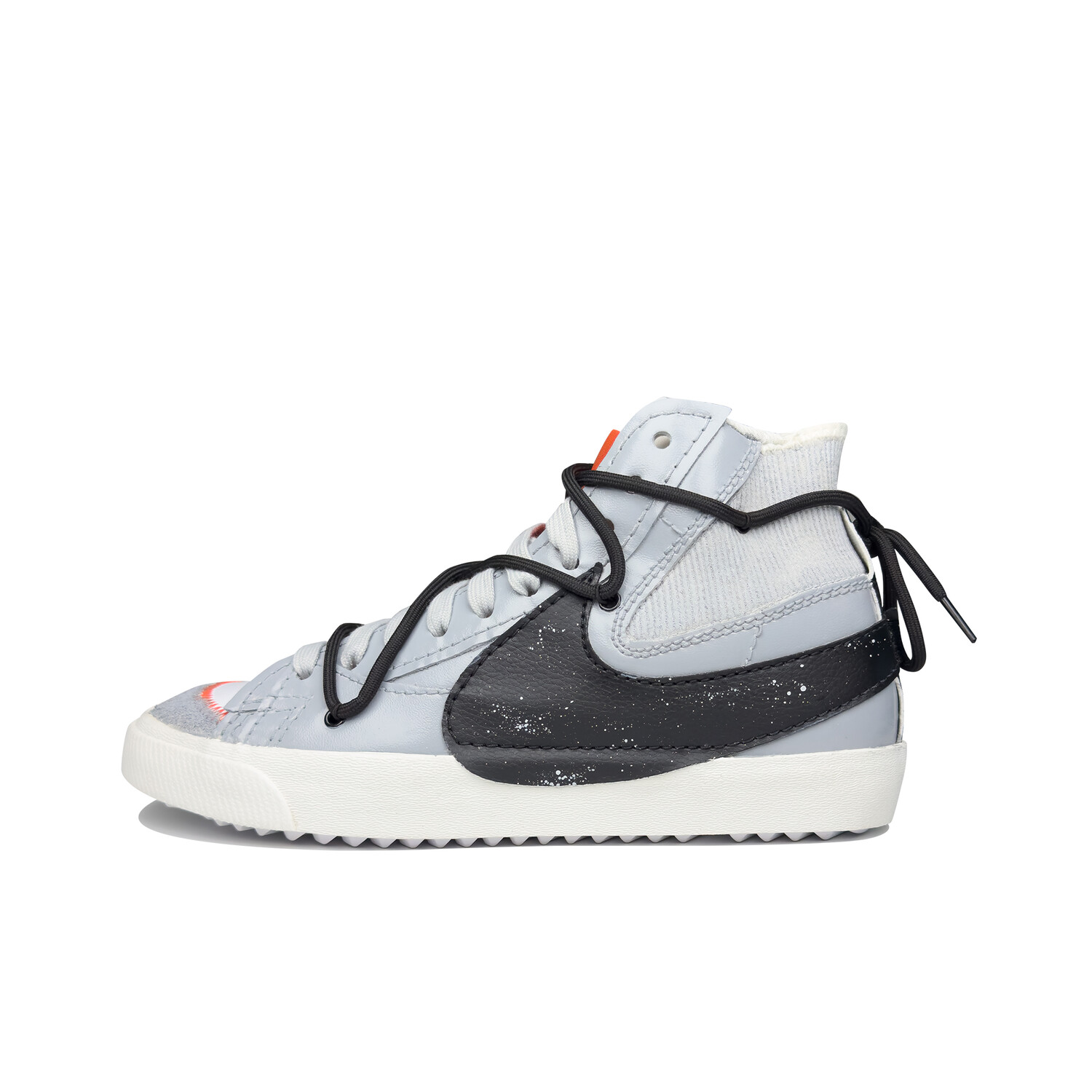 Кроссовки Nike Blazer Skateboarding Shoes Unisex High-top Black/white/gray, серый