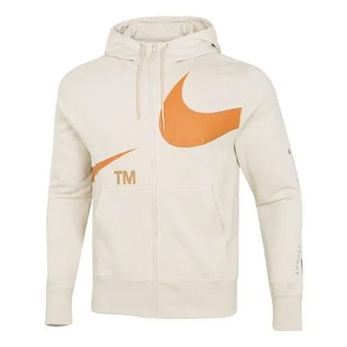 Куртка Nike Large Logo Printing Loose Hooded Jacket Creamy White, белый