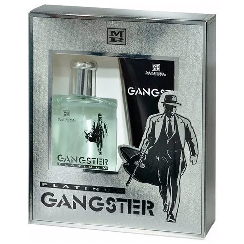 Brocard Мужской Gangster Platinum Набор туалетная вода 100мл, гель для душа 125мл