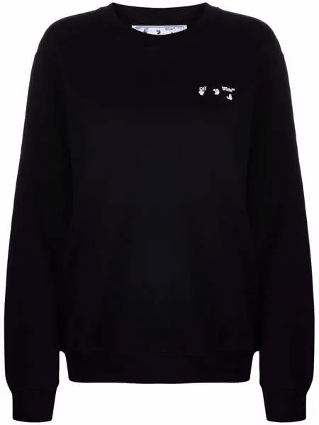 Off-White толстовка с логотипом Hands Off