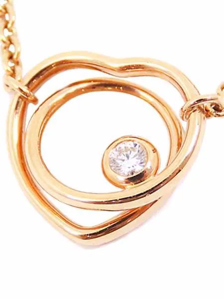 Hermès колье Vertige Coeur pre-owned из розового золота с бриллиантами