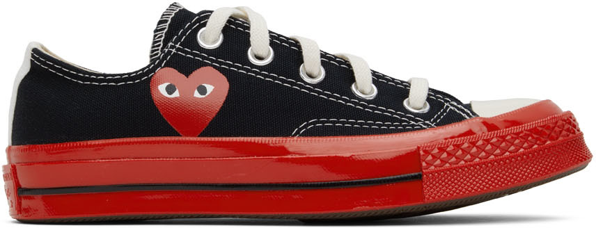 Черно-красные низкие кеды Converse Edition Chuck 70 Comme Des Garcons