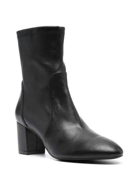 Stuart Weitzman ботильоны с миндалевидным носком, черный