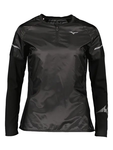 Лонгслив Mizuno Hineri Hybrid, черный
