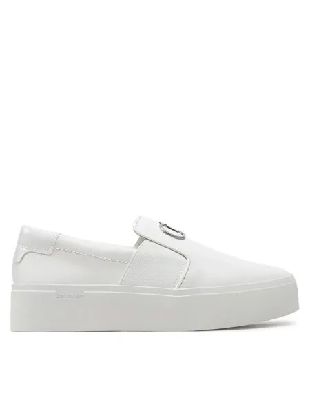 Кеды Calvin Klein Zapatillas de tenis Flatform Cup Slip On Re Lock Lth, белый