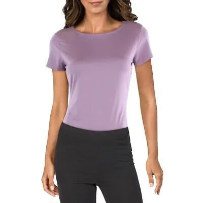 А теперь это женское фиолетовое эластичное боди-рубашка с короткими рукавами M BHFO 6112