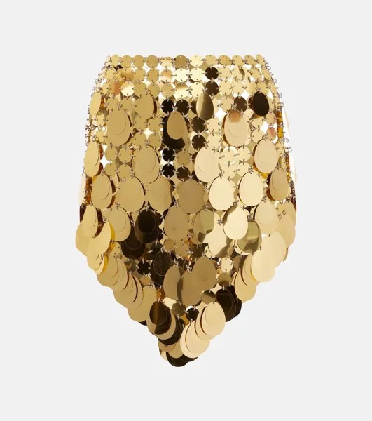 Мини-Юбка Golden Sparkle Assembly с пайетками Rabanne, золотой