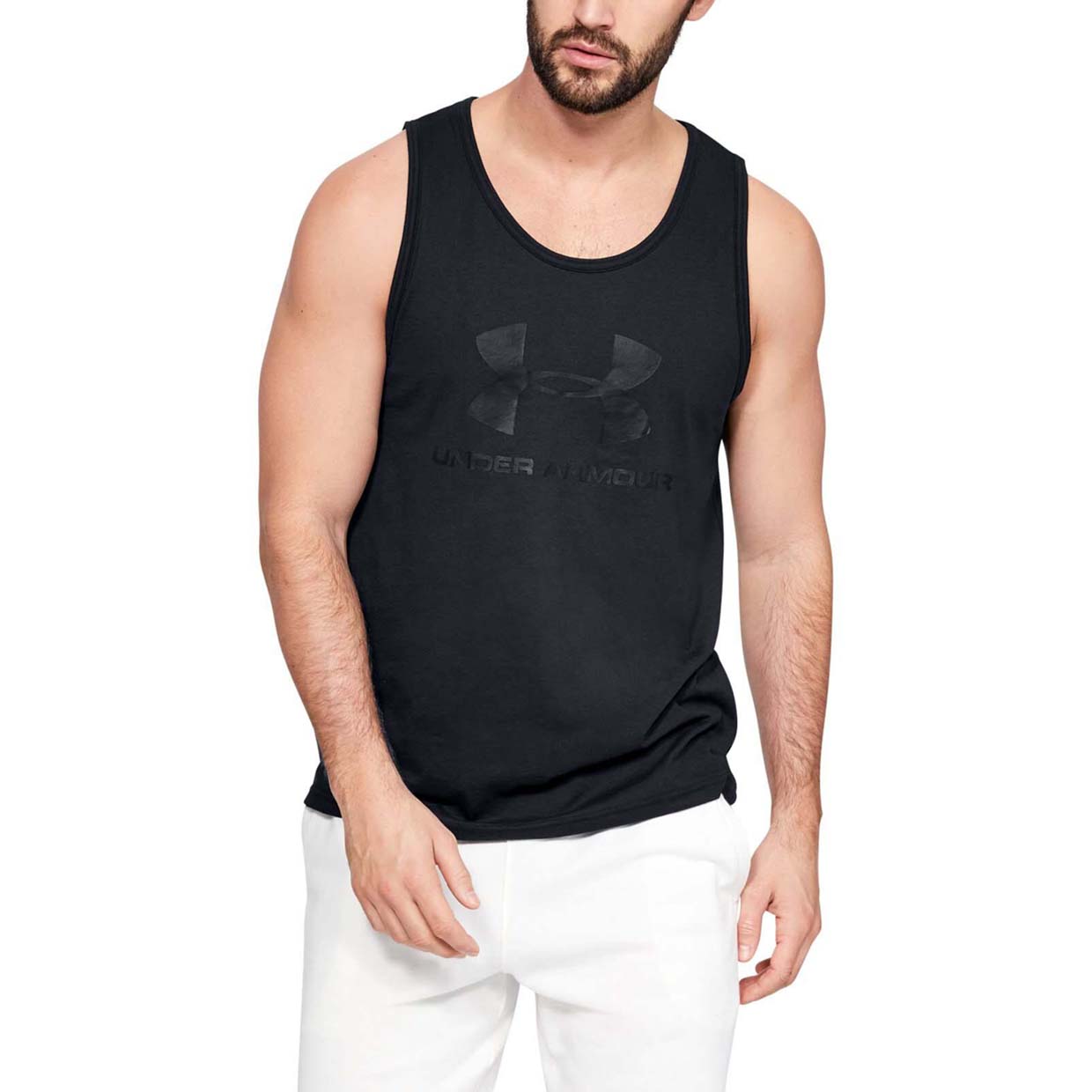 Майка мужская Under Armour Sportstyle Logo Tank черная XL