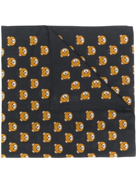 Moschino шарф с принтом Teddy Bear
