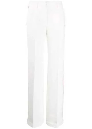Off-White брюки строгого кроя с контрастной отделкой