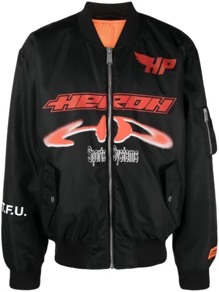 Heron Preston бомбер Ex-Ray с логотипом, черный