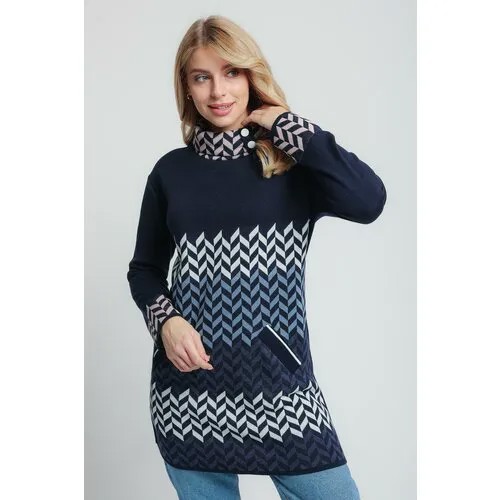Джемпер Текстильная Мануфактура, размер 50, белый, голубой
