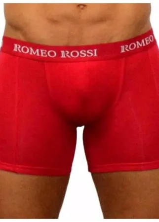 Romeo Rossi Трусы боксеры с классической посадкой с профилированным гульфиком, размер 2XL, красный