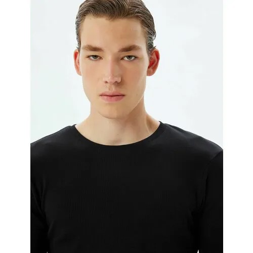 Лонгслив KOTON, размер S, , черный